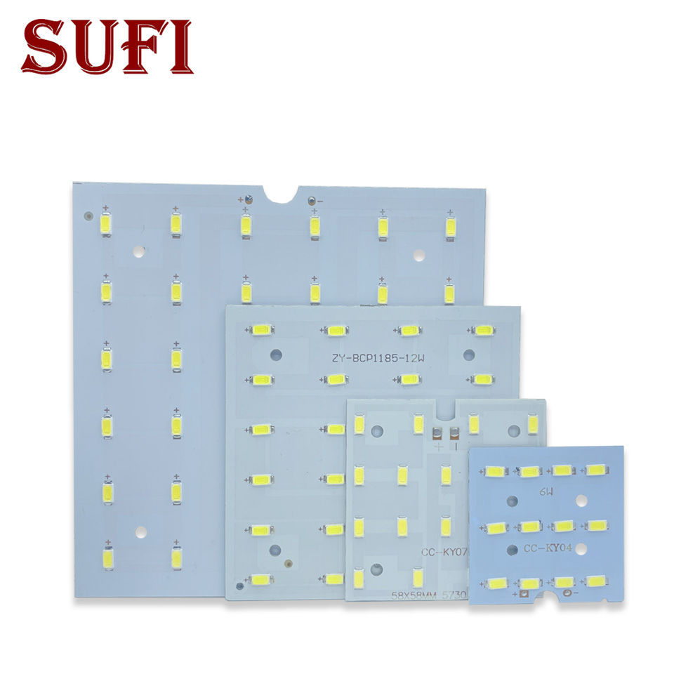 Candle Wick - LEDシーリングライト修正ランプボード,四角いウィックチップ,ビーズパネル,smd5730,6w,9w,12w,18w