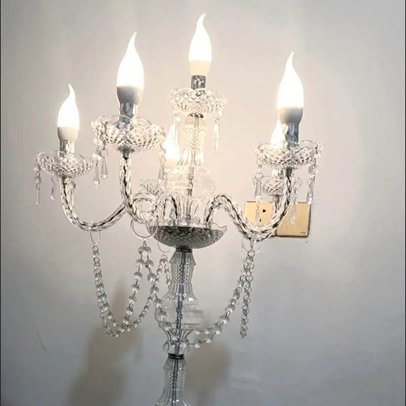 Silk Candle - モダンな高級キャンドルランプ結婚式のセンターピースエレガントなテーブルランプリビングルームのキャンドルライト美的装飾用品装飾
