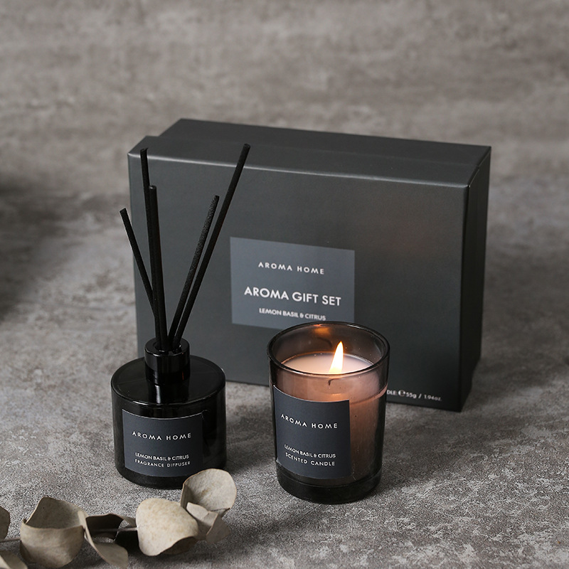 2 個のギフトボックスセットアロマセラピーエッセンシャルオイ - Candle Containers のレビューと価格