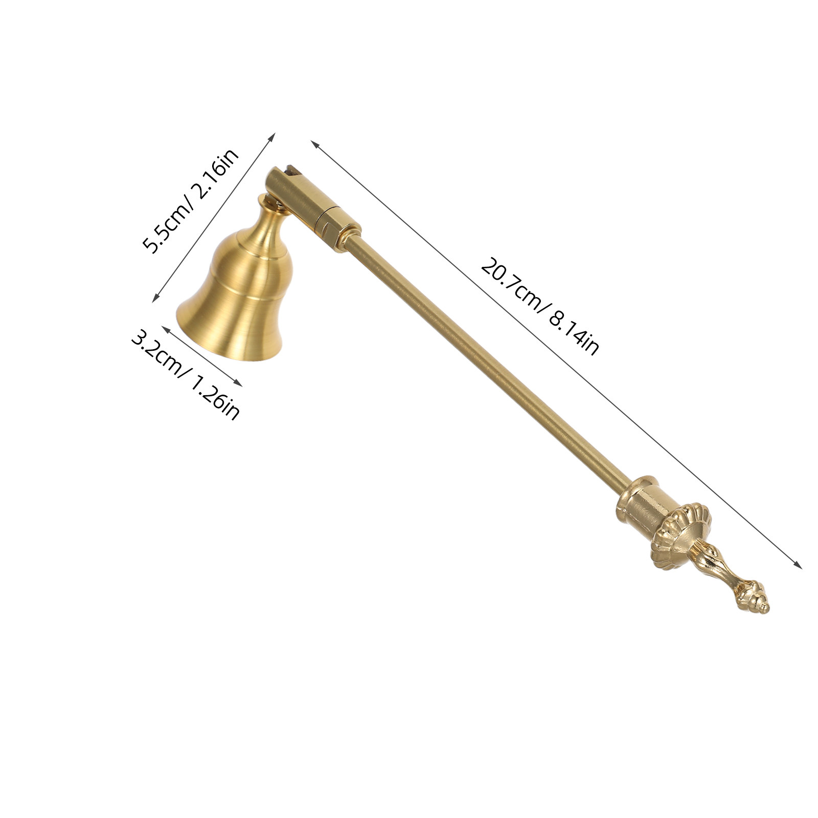 アンティーク調の装飾用キャンドル消火器。アルミニウム製で、長 - Candle Wick のレビューと価格