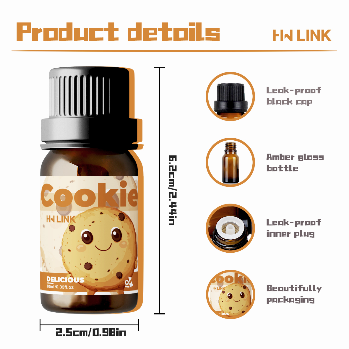10ml クッキー型フレグランスオイル、キャンドル作り用、長 - Candle Fragrance のレビューと価格