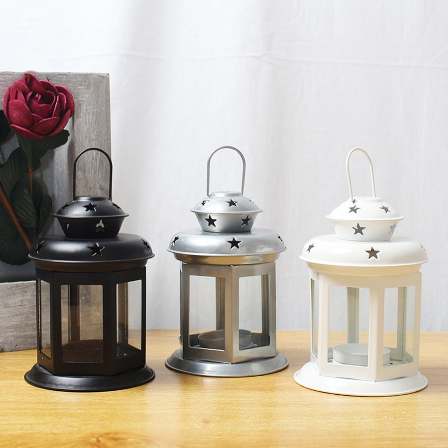 ハンギングキャンドルランプオーナメントガラスランタンメタルフ - Candle Lighter のレビューと価格