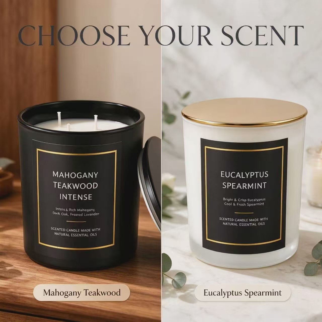 香りの良いキャンドル、ロマンチックなアロマディフューザー、爽 - Soy Wax のレビューと価格