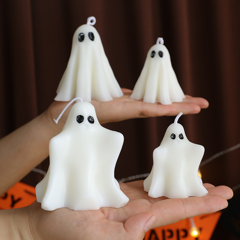 ハロウィーンのキャンドルギフトボックス。可愛らしいお化けやカ - Candle Containers のレビューと価格