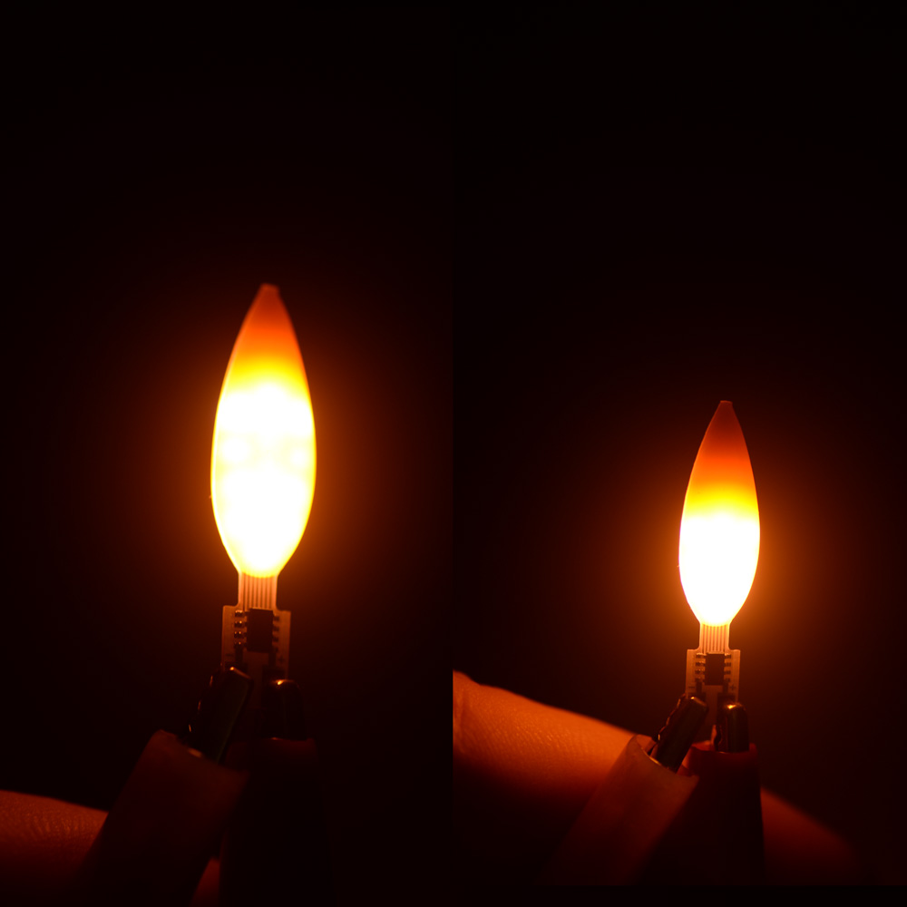 DC 3V フリッカーファイヤーフレーム LED キャンドル - Candle Wick のレビューと価格