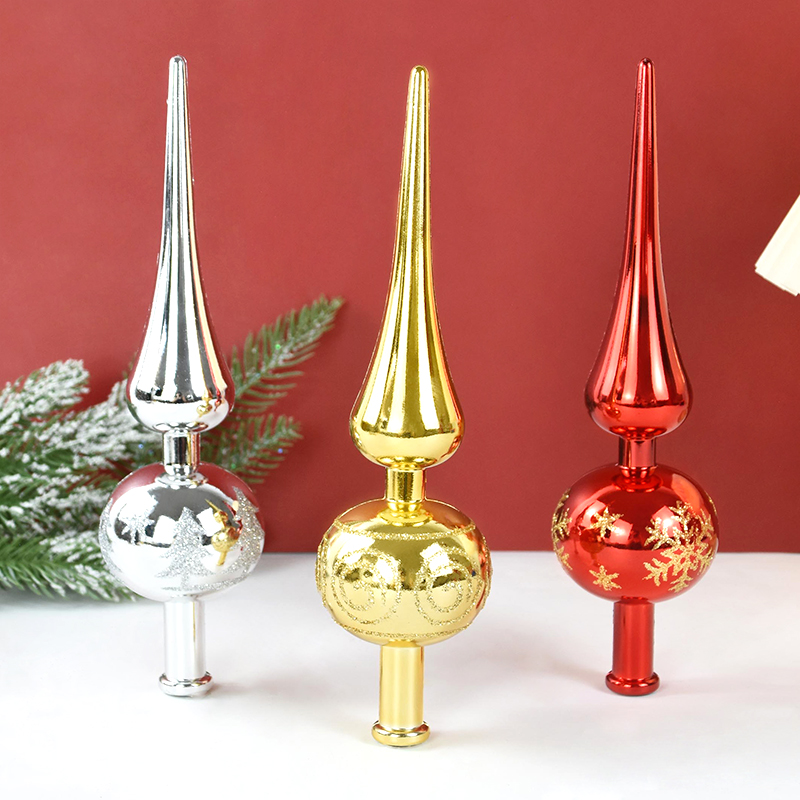 23cm クリスマスツリーの飾り トップオーナメント レッド - Candle Lighter のレビューと価格
