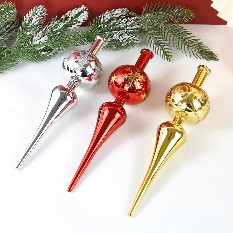 23cm クリスマスツリーの飾り トップオーナメント レッド - Candle Lighter のレビューと価格
